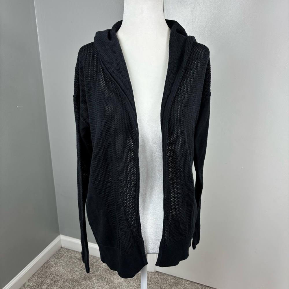 Lululemon Still Movement Wrap Sweater in Black - Picture 2 of 5